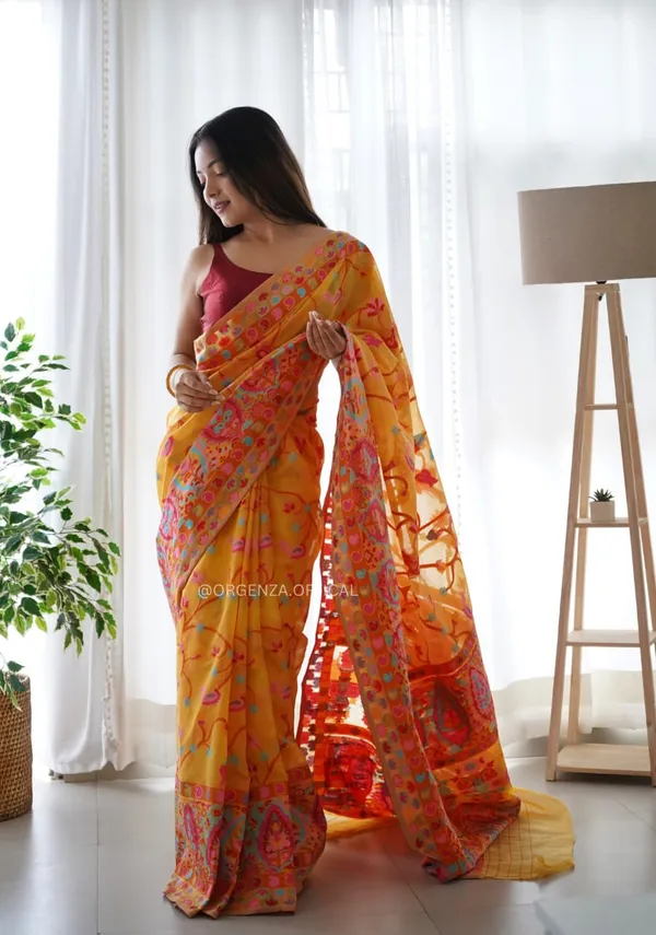 Yellow_Premium_Silk_Saree_For_Women