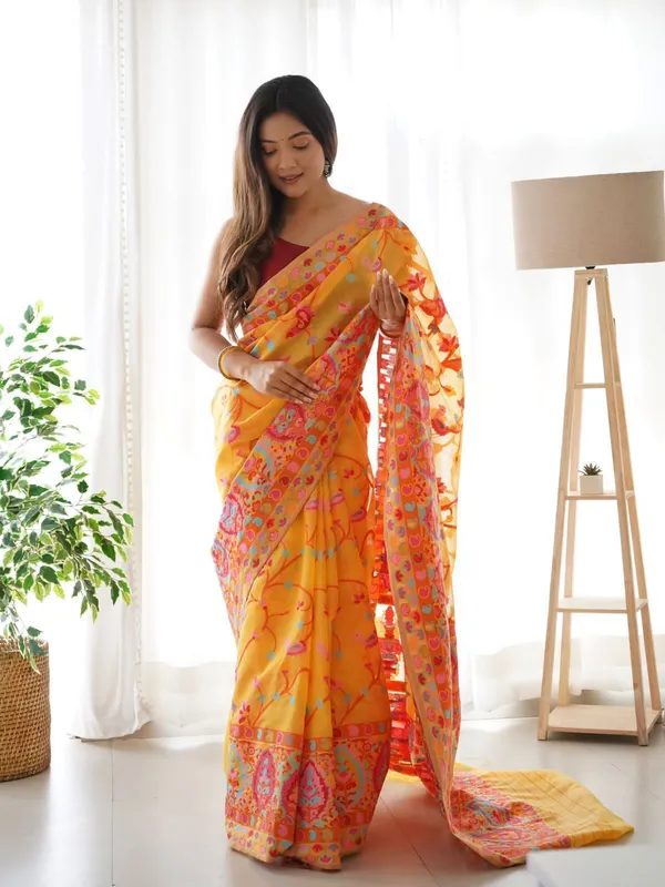 Yellow_Premium_Silk_Saree_For_Women