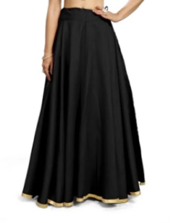 Black_Polyester_Flared_Full_Length_Lehenga_Skirt_For_Women