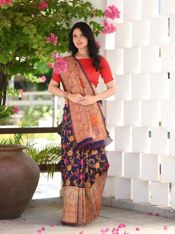 Blue_Premium_Silk_Saree_For_Women