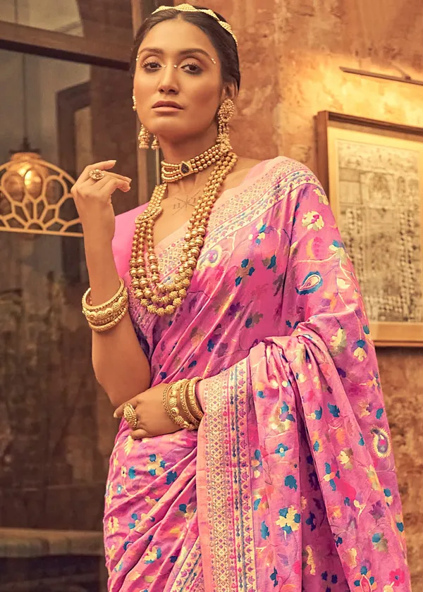 Pink_Premium_Silk_Saree_For_Women