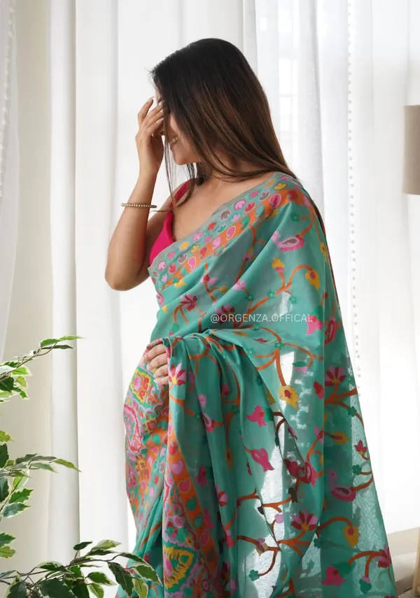 Multicolor_Silk_Printed_Saree_For_Women