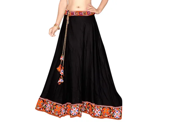 Black_Embroidered_Flared_Lehenga_Set_For_Women