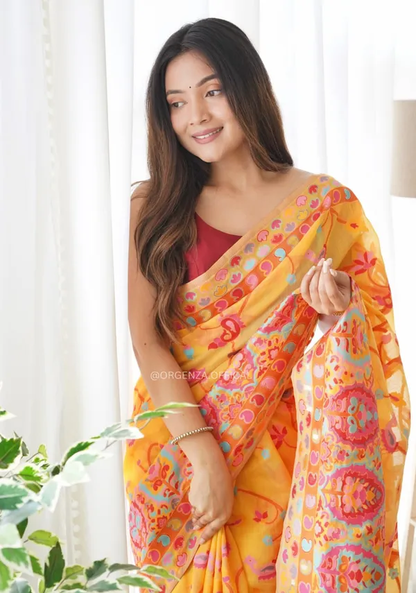 Yellow_Premium_Silk_Saree_For_Women