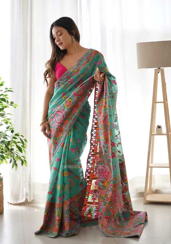 Multicolor_Silk_Printed_Saree_For_Women