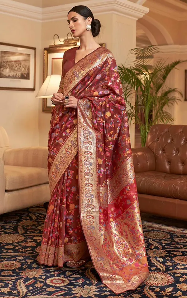 Maroon_Premium_Silk_Saree_For_Women