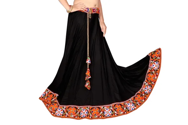 Black_Embroidered_Flared_Lehenga_Set_For_Women