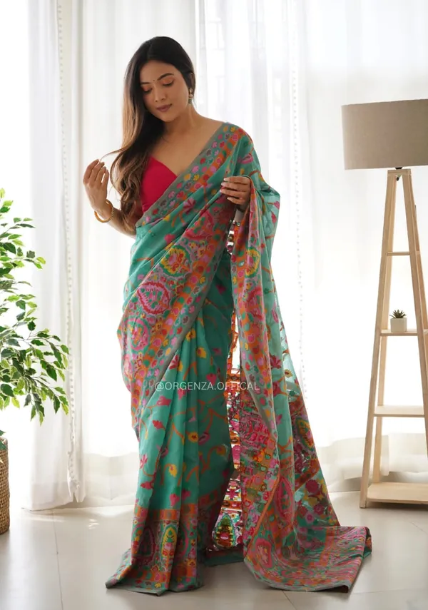 Multicolor_Silk_Printed_Saree_For_Women