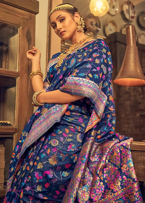 Blue_Premium_Silk_Saree_For_Women