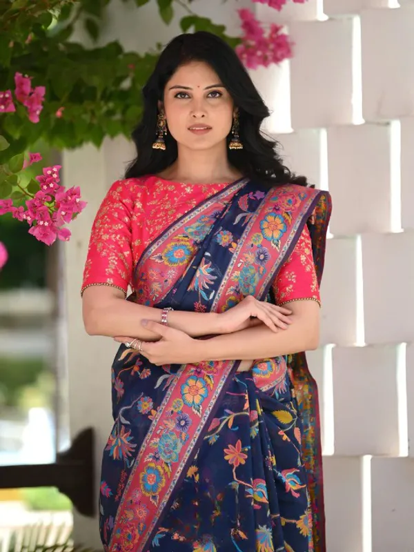 Blue_Premium_Silk_Saree_For_Women