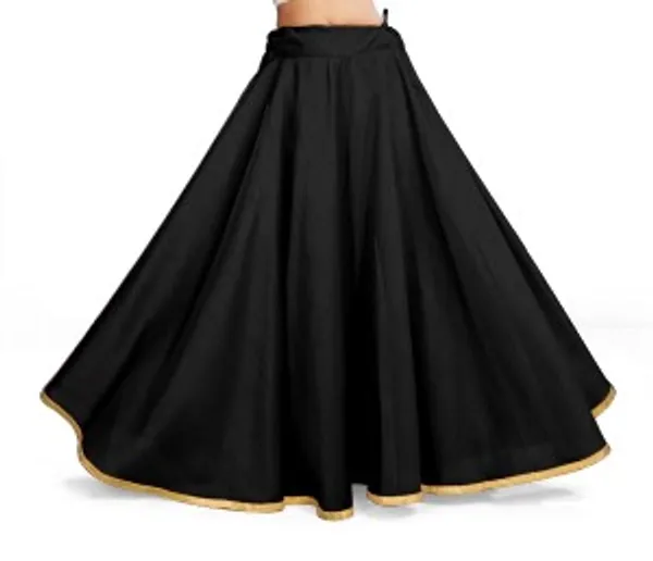 Black_Polyester_Flared_Full_Length_Lehenga_Skirt_For_Women