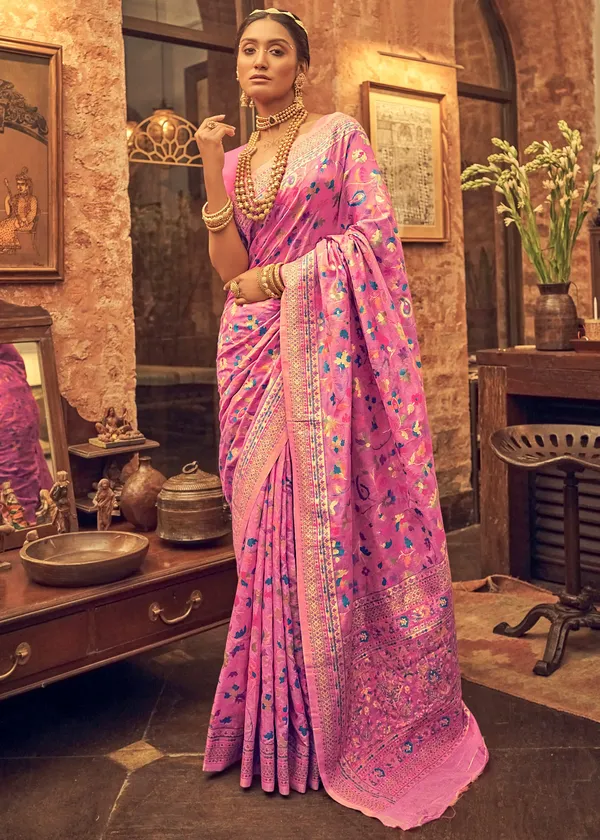 Pink_Premium_Silk_Saree_For_Women