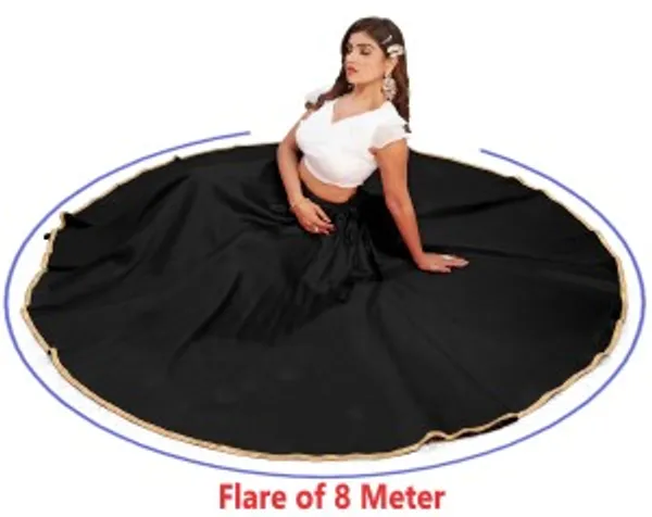 Black_Polyester_Flared_Full_Length_Lehenga_Skirt_For_Women