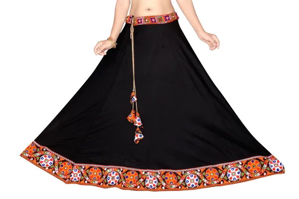 Black_Embroidered_Flared_Lehenga_Set_For_Women