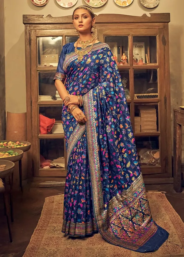 Blue_Premium_Silk_Saree_For_Women