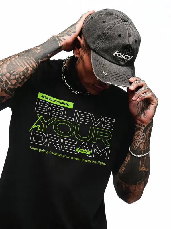Men's_&_Women's_|_BELIEVE_IN_YOUR_DREAMS_|_BLACK_Oversized_Graphic_Printed_T-Shirt_|_100%_Cotton