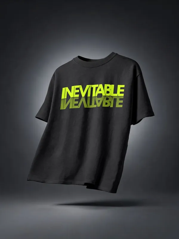 Men's_&_Women's_|_INEVITABLE_MIRROR_|_BLACK_Oversized_Graphic_Printed_T-Shirt_|_100%_Premium_Terry_Cotton
