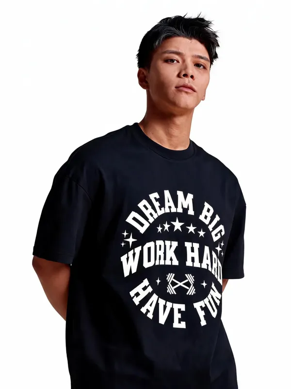 Men's_&_Women's_|_DREAM_BIG_WORK_HARD_|_BLACK_Oversized_Graphic_Printed_T-Shirt_|_100%_Cotton