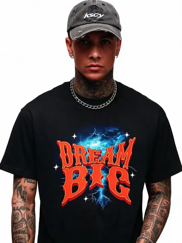 Men's_&_Women's_|_DREAM_BIG_|_BLACK_Oversized_Graphic_Printed_T-Shirt_|_100%_Cotton