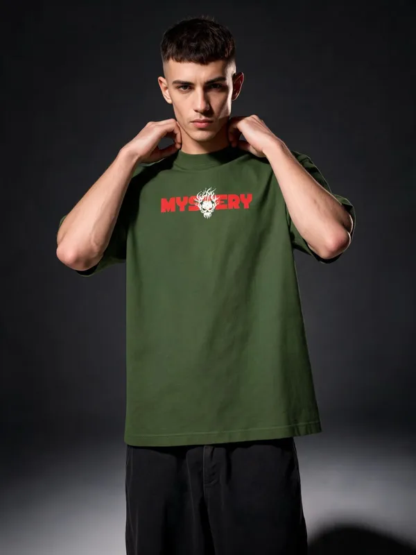 Men's_&_Women's_|_MYSTERY_SCALATON_|_OLIVE_GREEN_Oversized_Graphic_Printed_T-Shirt_|_100%_Premium_Terry_Cotton