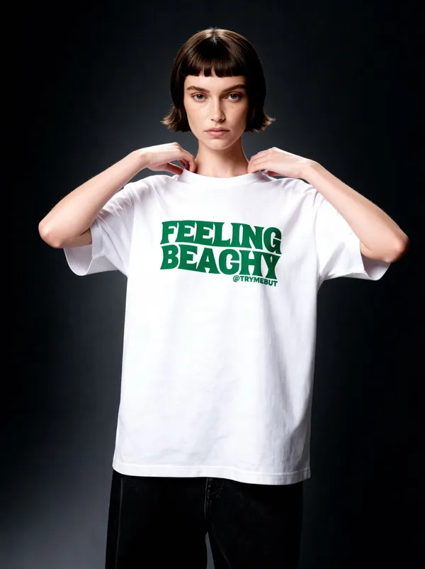 Men's_&_Women's_|_FEELING_BEACHY_|_WHITE_Oversized_Graphic_Printed_T-Shirt_|_100%_Cotton