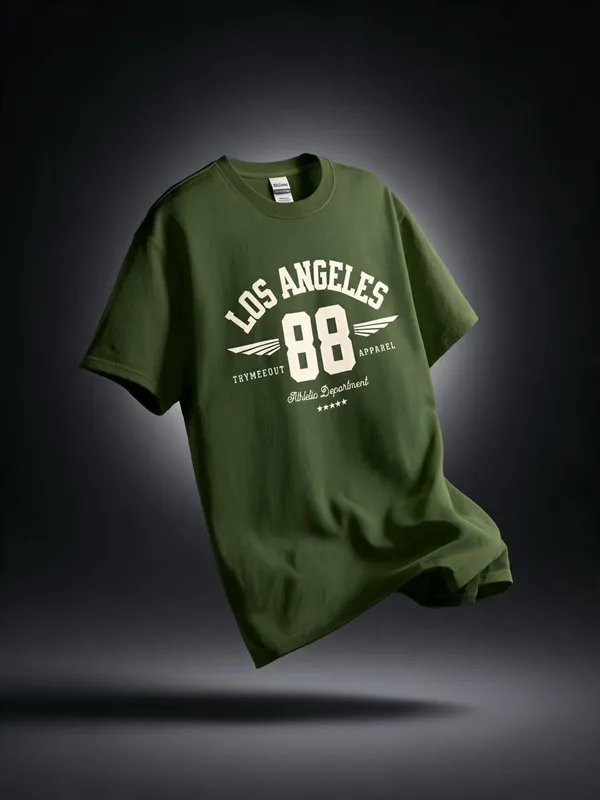 Men's_&_Women's_|_LOS_ANGELES_|_OLIVE_GREEN_Oversized_Graphic_Printed_T-Shirt_|_100%_Premium_Terry_Cotton