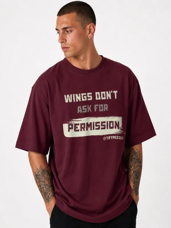 Men's_&_Women's_|_WING'S_DON'T_ASK_|_MAROON_Oversized_Graphic_Printed_T-Shirt_|_100%_Cotton