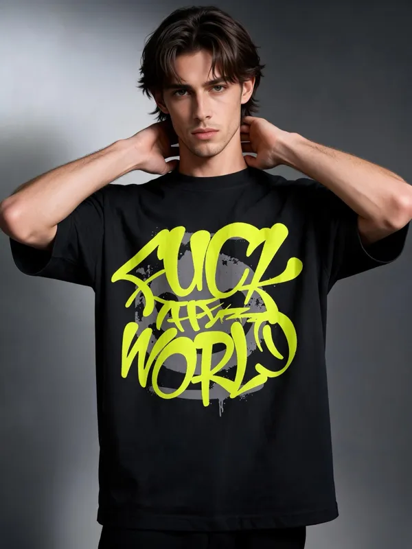 Men's_&_Women's_|_F*CK__THE_WORLD_|_BLACK_Oversized_Graphic_Printed_T-Shirt_|_100%_Premium_Terry_Cotton