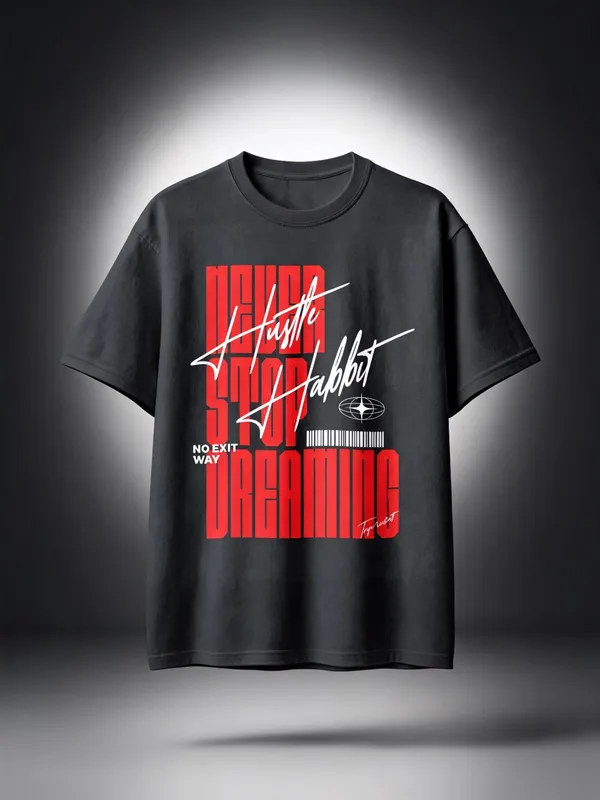 Men's_&_Women's_|_NEVER_STOP_DREAMING_|_BLACK_Oversized_Graphic_Printed_T-Shirt_|_100%_Cotton