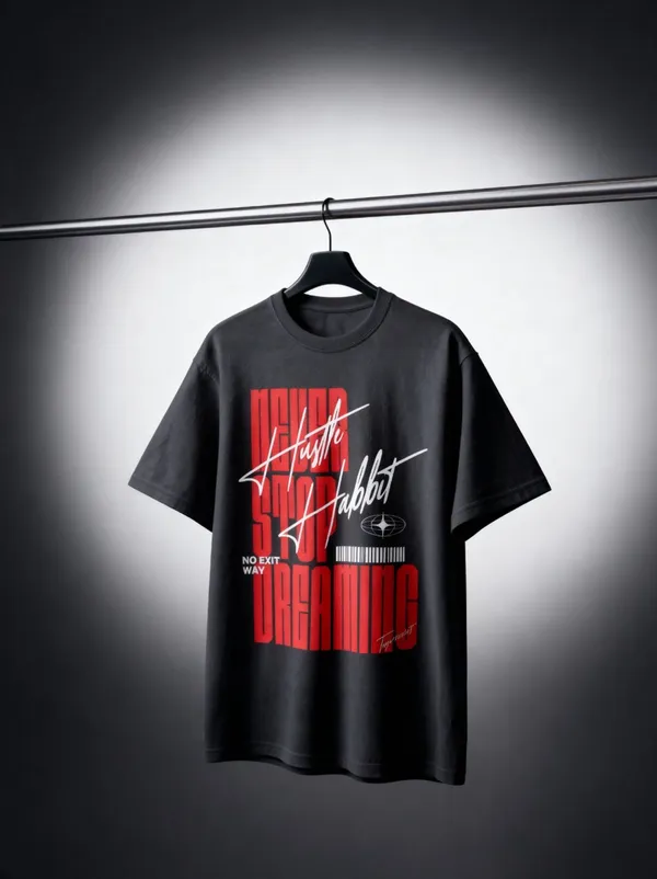 Men's_&_Women's_|_NEVER_STOP_DREAMING_|_BLACK_Oversized_Graphic_Printed_T-Shirt_|_100%_Cotton
