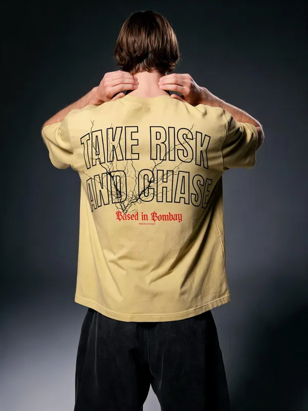 Men's_&_Women's_|_TAKE_RISK_AND_CHASE_|_BIEGE_CREAM_Oversized_Graphic_Printed_T-Shirt_|_100%_Premium_Terry_Cotton