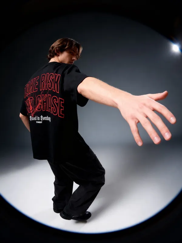 Men's_&_Women's_|_TAKE_RISK_AND_CHASE_|_BLACK_Oversized_Graphic_Printed_T-Shirt_|_100%_Premium_Terry_Cotton
