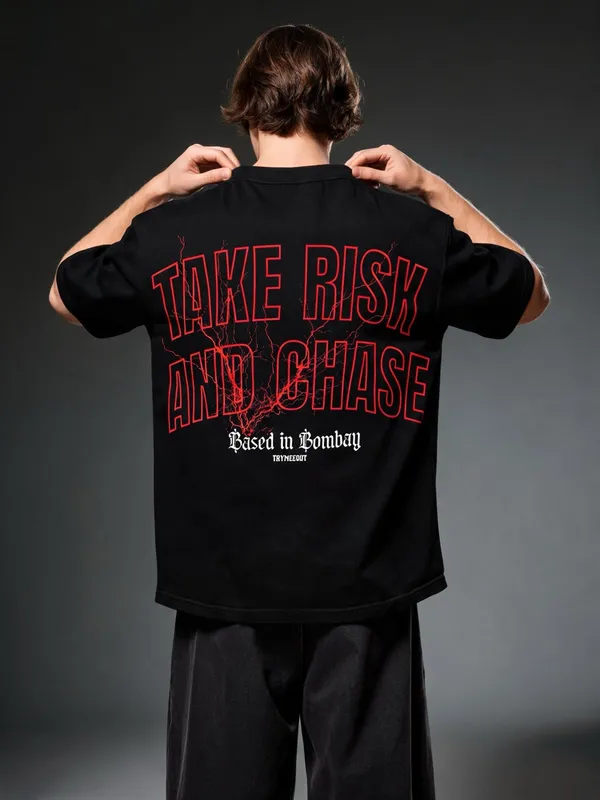 Men's_&_Women's_|_TAKE_RISK_AND_CHASE_|_BLACK_Oversized_Graphic_Printed_T-Shirt_|_100%_Premium_Terry_Cotton