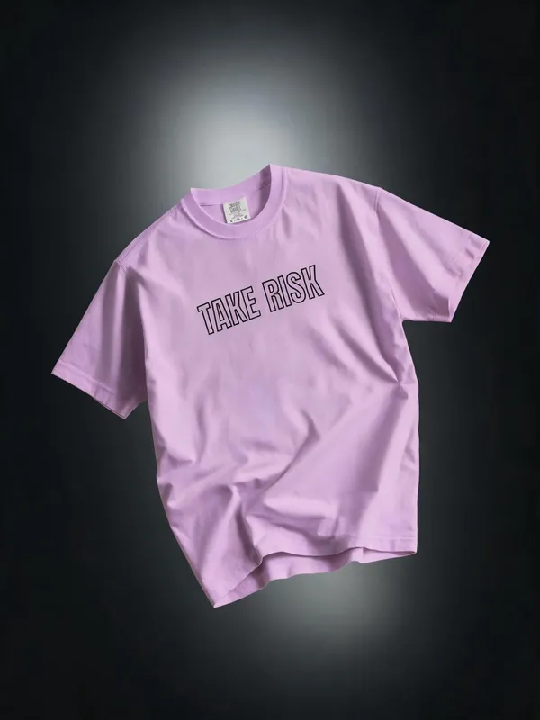 Men's_&_Women's_|_TAKE_RISK_AND_CHASE_|_LAVENDER_Oversized_Graphic_Printed_T-Shirt_|_100%_Premium_Terry_Cotton