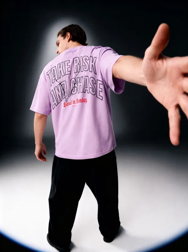 Men's_&_Women's_|_TAKE_RISK_AND_CHASE_|_LAVENDER_Oversized_Graphic_Printed_T-Shirt_|_100%_Premium_Terry_Cotton