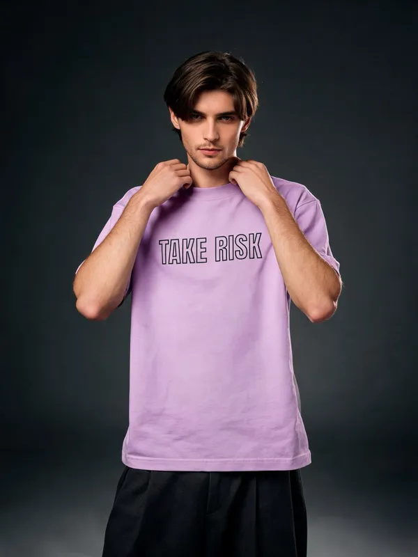 Men's_&_Women's_|_TAKE_RISK_AND_CHASE_|_LAVENDER_Oversized_Graphic_Printed_T-Shirt_|_100%_Premium_Terry_Cotton