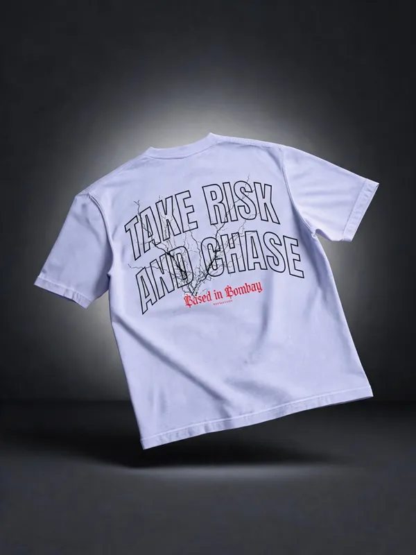 Men's_&_Women's_|_TAKE_RISK_AND_CHASE_|_LIGHT_BLUE_Oversized_Graphic_Printed_T-Shirt_|_100%_Premium_Terry_Cotton