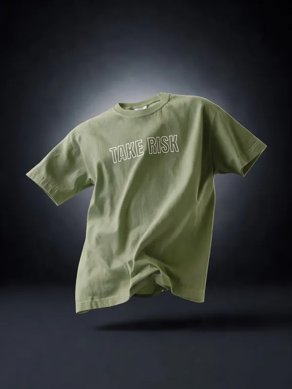 Men's_&_Women's_|_TAKE_RISK_AND_CHASE_|_OLIVE_GREEN_Oversized_Graphic_Printed_T-Shirt_|_100%_Premium_Terry_Cotton