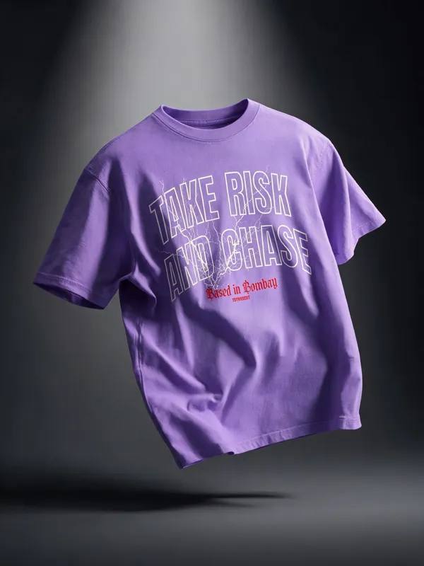 Men's_&_Women's_|_TAKE_RISK_AND_CHASE_|_PURPLE_Oversized_Graphic_Printed_T-Shirt_|_100%_Premium_Terry_Cotton