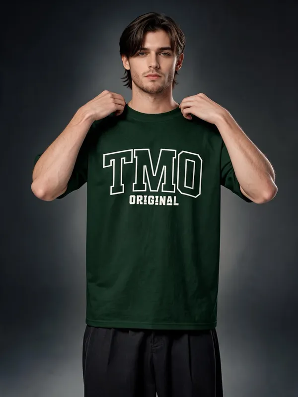 Men's_&_Women's_|_TMO_ORIGINAL_|_BOTTLE_GREEN_Oversized_Graphic_Printed_T-Shirt_|_100%_Cotton