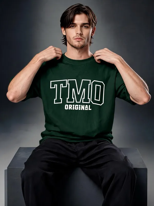Men's_&_Women's_|_TMO_ORIGINAL_|_BOTTLE_GREEN_Oversized_Graphic_Printed_T-Shirt_|_100%_Cotton