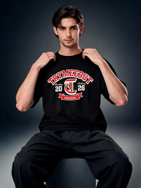 Men's_&_Women's_|_TRYMEEOUT_BOMBAY_2026__|_BLACK_Oversized_Graphic_Printed_T-Shirt_|_100%_Cotton