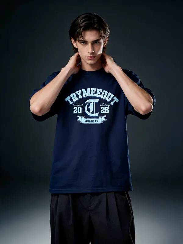 Men's_&_Women's_|_TRYMEEOUT_BOMBAY_2026__|_NAVY_BLUE_Oversized_Graphic_Printed_T-Shirt_|_100%_Cotton