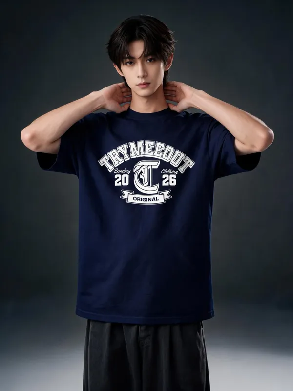 Men's_&_Women's_|_TRYMEEOUT_BOMBAY_2026__|_NAVY_BLUE_Oversized_Graphic_Printed_T-Shirt_|_100%_Cotton