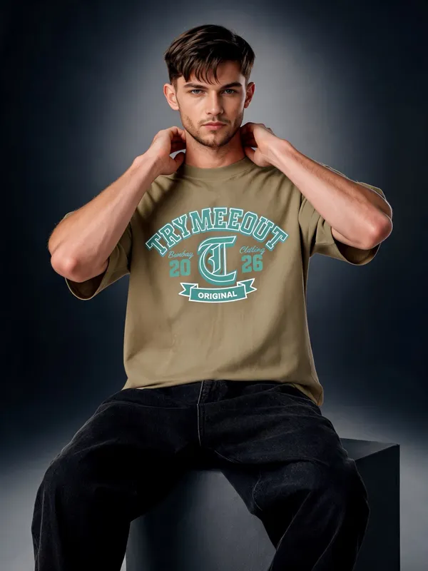Men's_&_Women's_|_TRYMEEOUT_BOMBAY_2026__|_OLIVE_GREEN_Oversized_Graphic_Printed_T-Shirt_|_100%_Cotton