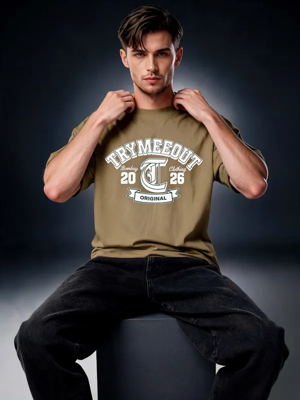Men's_&_Women's_|_TRYMEEOUT_BOMBAY_2026__|_OLIVE_GREEN_Oversized_Graphic_Printed_T-Shirt_|_100%_Cotton