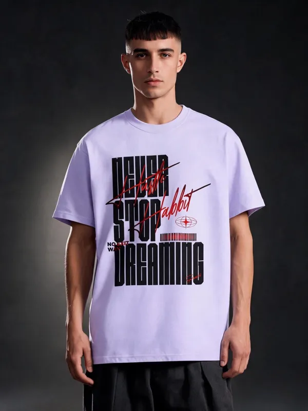 Men's_&_Women's_|_NEVER_STOP_DREAMING_|_LAVENDER_Oversized_Graphic_Printed_T-Shirt_|_100%_Cotton