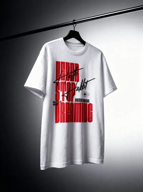 Men's_&_Women's_|_NEVER_STOP_DREAMING_|_WHITE_Oversized_Graphic_Printed_T-Shirt_|_100%_Terry_Cotton
