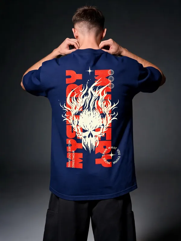 Men's_&_Women's_|_MYSTERY_SCALATON_|_NAVY_BLUE_Oversized_Graphic_Printed_T-Shirt_|_100%_Premium_Terry_Cotton