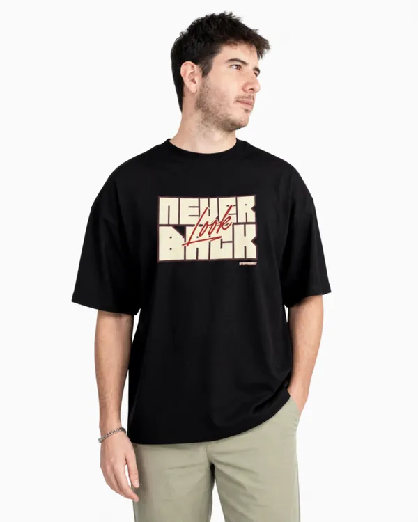 Men's_&_Women's_|_NEVER_LOOK_BACK_|_BLACK_(CREAM)_Oversized_Graphic_Printed_T-Shirt_|_100%_Cotton